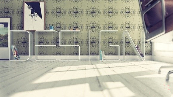 DESIGN字母組合的置物架