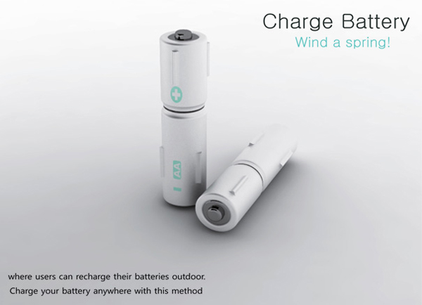 發(fā)條式概念充電電池 發(fā)條式概念充電電池