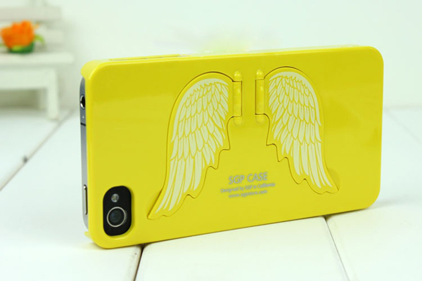 iPhone 翅膀手機殼黃色