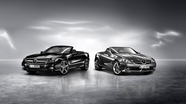 雙雄-Mercedes-benz梅賽德斯奔馳SLK敞篷跑車