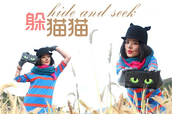 喵星人貓眼女款錢包