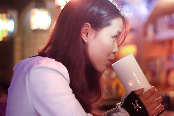 愛心觸摸感溫杯(二)