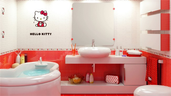 Hello Kitty迷人的創(chuàng)意瓷磚