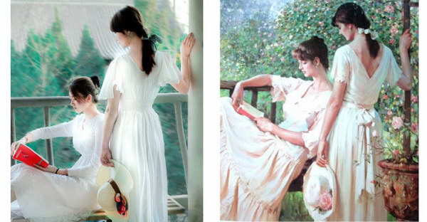 北大美女學(xué)霸超牛逼仿名畫攝影（十）