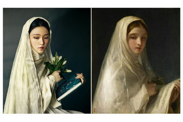 北大美女學(xué)霸超牛逼仿名畫攝影（十九）